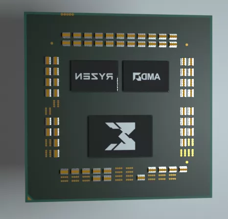 Amd Ryzen Chipset 3d model Amd Ryzen Chipset 3d model