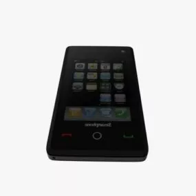 Smartphone Black Frame 3d model