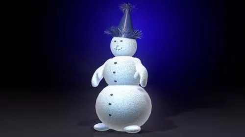White Snowman 3d model White Snowman 3d model
