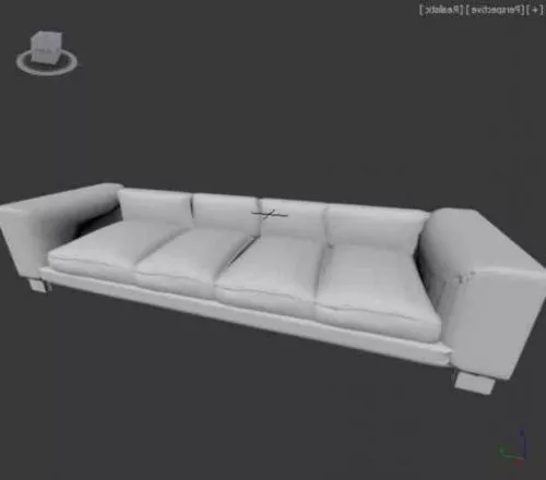 Sofa Bed Lowpoly Interior 3d model Sofa Bed Lowpoly Interior 3d model
