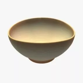 Ceramic Soup Plate V1 3d model