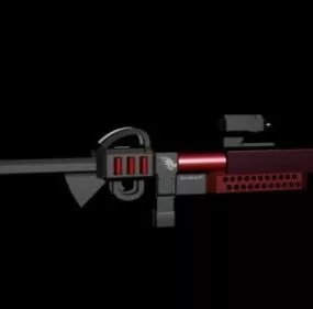 Space Shotgun Concept 3d model