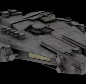 Gaming Spacecraft Station 3d model
