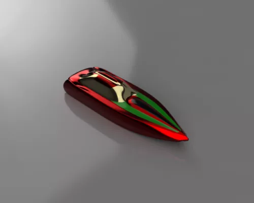Cabin Motorboat 3d model