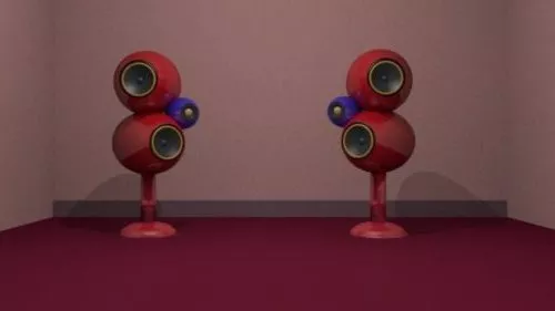 Desktop Pc Speakers 3d model