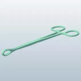 Sponge Forceps Hospital Equipment 3d model