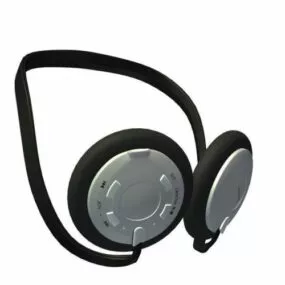 Sport Earphones Simple Style 3d model