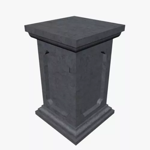 Square Pedestal 3d model Square Pedestal 3d model