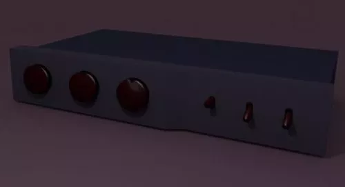 Stereo Amplifier 3d model Stereo Amplifier 3d model