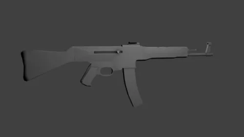 Luger Pistol Gun 3d model