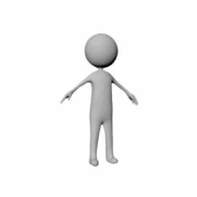 Stickman Body 3d model