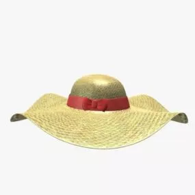 Fashion Sunhat 3d model