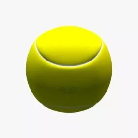 Yellow Tennis Ball 3d model