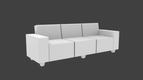 Three Seater Sofa Furniture 3d model Three Seater Sofa Furniture 3d model
