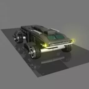 Tron Car Track 3d model