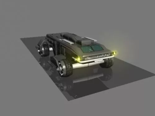 Tracks On Land 3d model