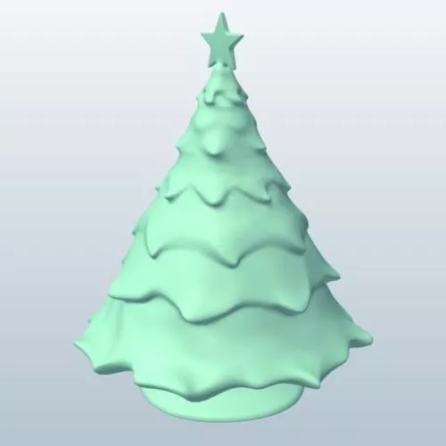 Christmas Tree With Gift Boxes 3d model