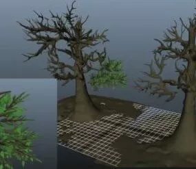 Dead Trees V1 3d model
