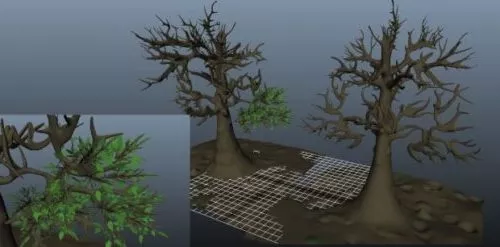 Dead Trees V1 3d model Dead Trees V1 3d model