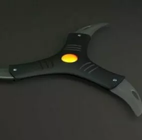 Tri-blade Modern Boomerang 3d model