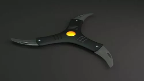 Tri-blade Modern Boomerang 3d model Tri-blade Modern Boomerang 3d model