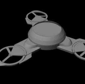 Tri-rotor Drone 3d model