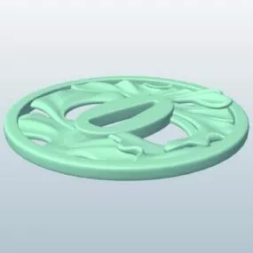 Tsuba Hand Guard Decor 3d model