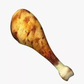 Turkey Leg Fried 3d model