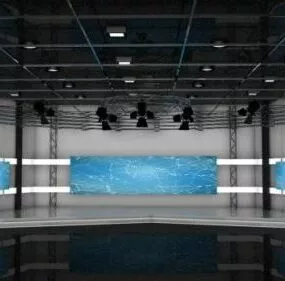 Tv Studio Room 3d model