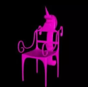 Unicorn Chair Furniture 3d model