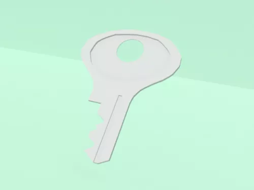 Key Lowpoly 3d model Key Lowpoly 3d model