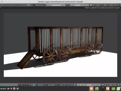 Old Rusty Wagon 3d model Old Rusty Wagon 3d model
