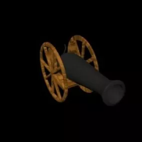 Vintage War Cannon 3d model