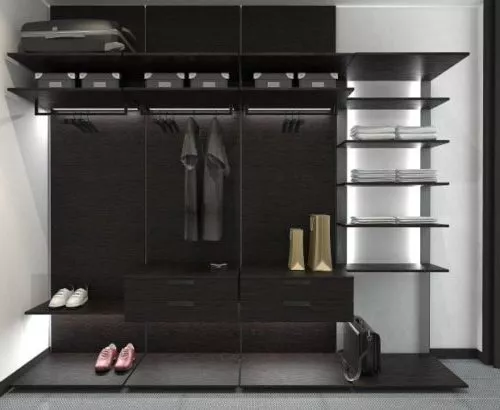 Wardrobe Two Door With Drawer 3d model
