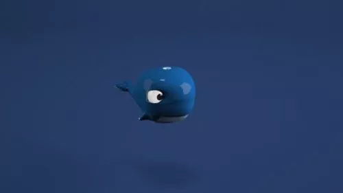 Whale Cartoon Concept 3d model Whale Cartoon Concept 3d model