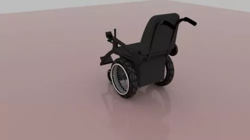 Standard Wheelchair 3d model