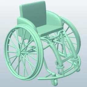 Wheelchair Basketball 3d model