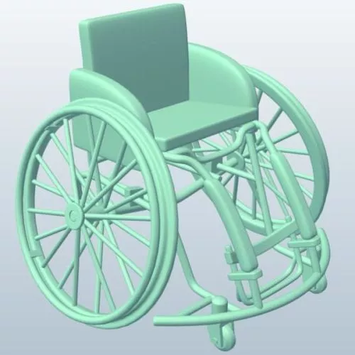 Standard Wheelchair 3d model