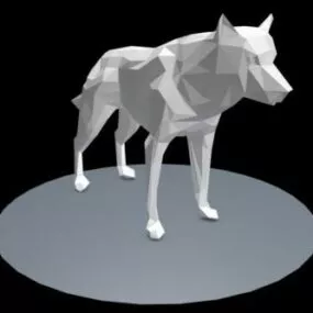 Wolf Lowpoly 3d model