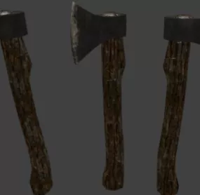 Wood Axe Farmer Tool 3d model