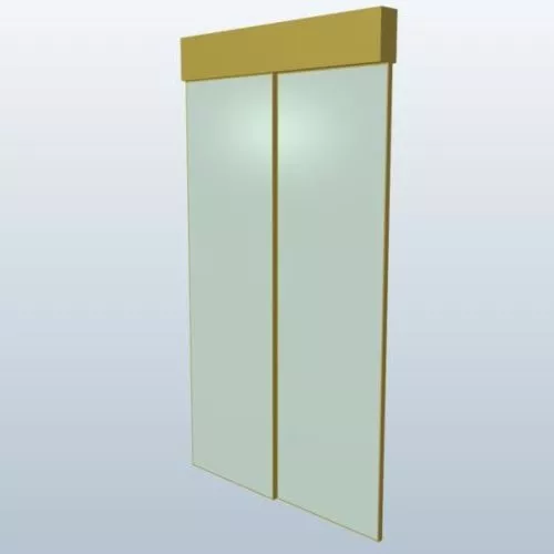 Rectangular Flat Mirror 3d model