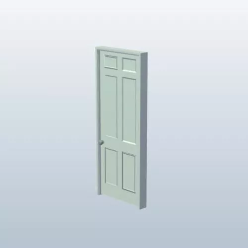 Wall Panel With Window 3d model