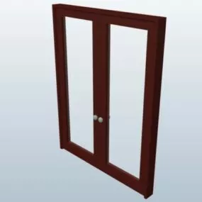 Double French Door 3d model