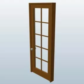 French Mullion Door 3d model