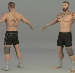 Boyka Warrior Character 3d model