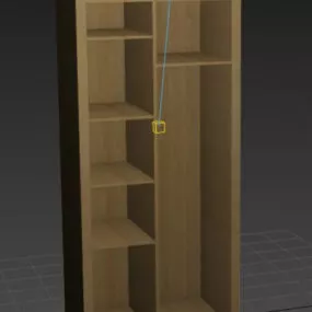 Сupboard Wooden 3d model