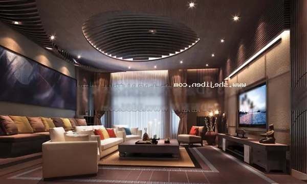 Living Room Modern Ceiling Decor 3d model Living Room Modern Ceiling Decor 3d model