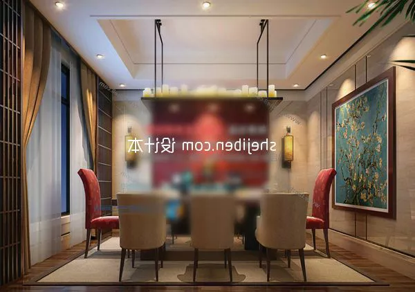 Chinese Home Dinning Room 3d model Chinese Home Dinning Room 3d model