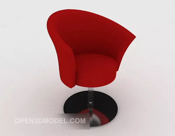 Modern Minimalist Red Lounge Chair V1 3d model Modern Minimalist Red Lounge Chair V1 3d model