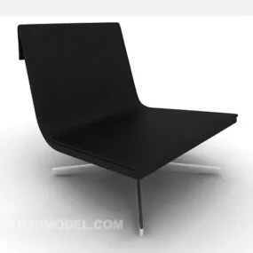 Simple Black Casual Chair V1 3d model